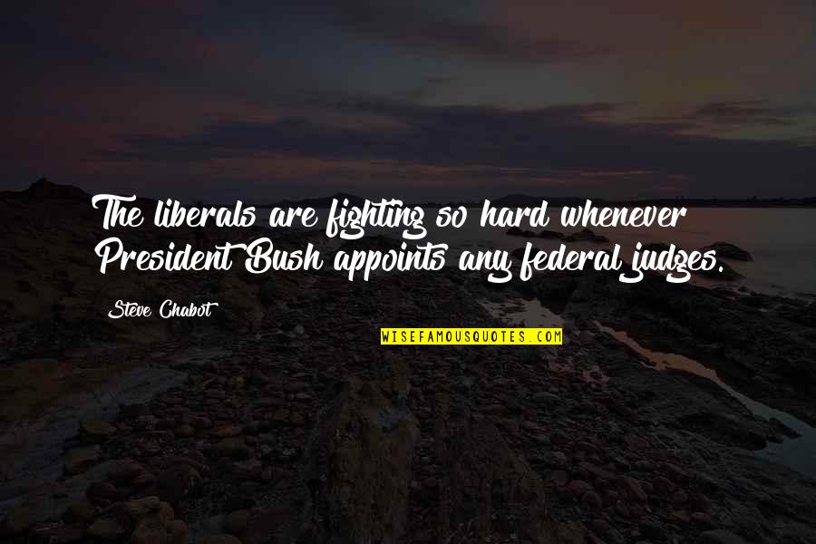 Windy Nights Quotes By Steve Chabot: The liberals are fighting so hard whenever President