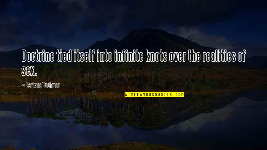 Wine Rack Quotes By Barbara Tuchman: Doctrine tied itself into infinite knots over the