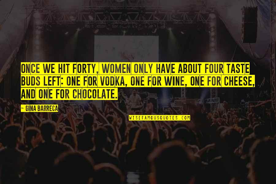 Wine Taste Quotes By Gina Barreca: Once we hit forty, women only have about Wine Taste Quotes By Gina Barreca: Once we hit forty, women only have about