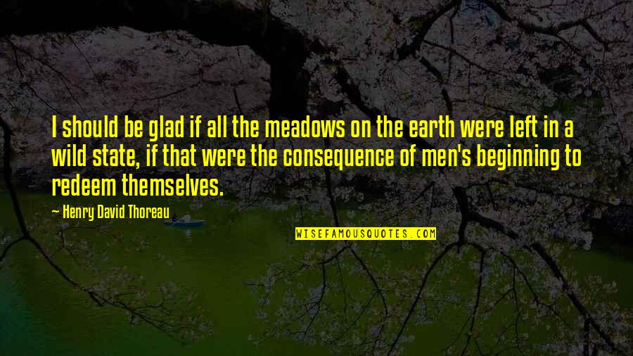 Wine Wine Sugar Quotes By Henry David Thoreau: I should be glad if all the meadows