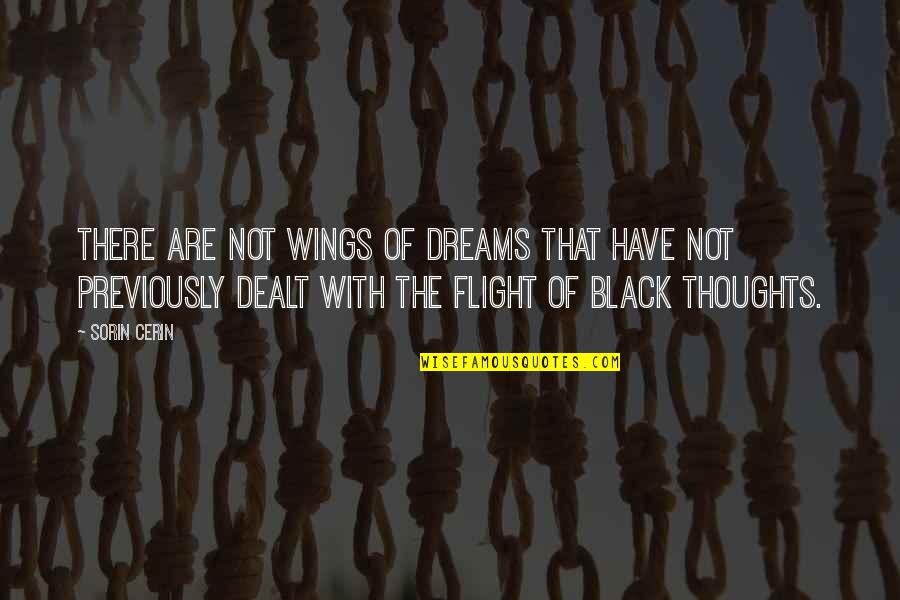 Wings Black Quotes By Sorin Cerin: There are not wings of dreams that have