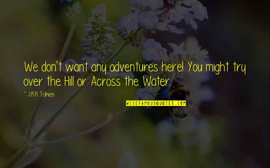 Winkleberry Quotes By J.R.R. Tolkien: We don't want any adventures here! You might Winkleberry Quotes By J.R.R. Tolkien: We don't want any adventures here! You might