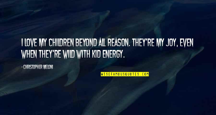 Winning An Argument With A Smart Person Quote Quotes By Christopher Meloni: I love my children beyond all reason. They're