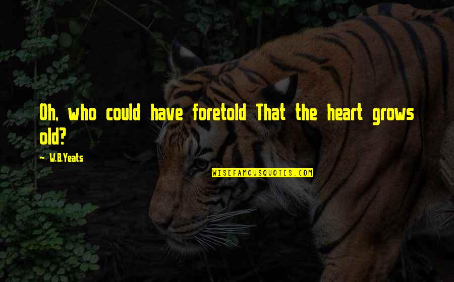Winning The Big Game Quotes By W.B.Yeats: Oh, who could have foretold That the heart