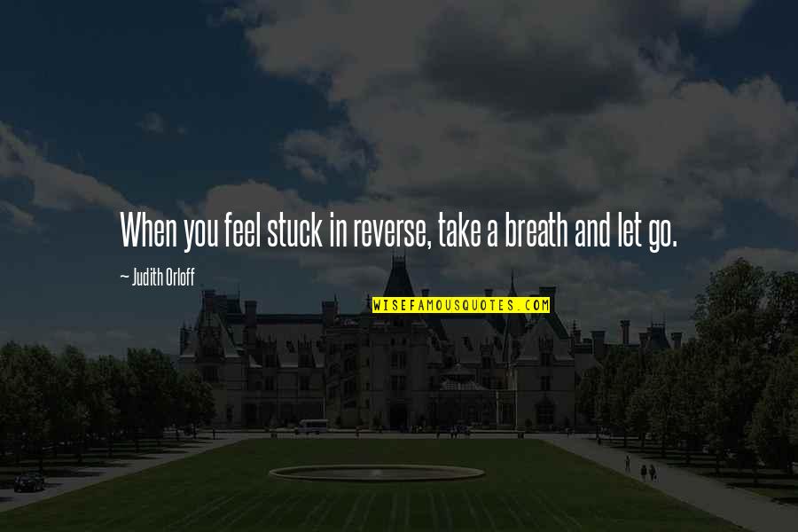 Winstanley Architects Quotes By Judith Orloff: When you feel stuck in reverse, take a