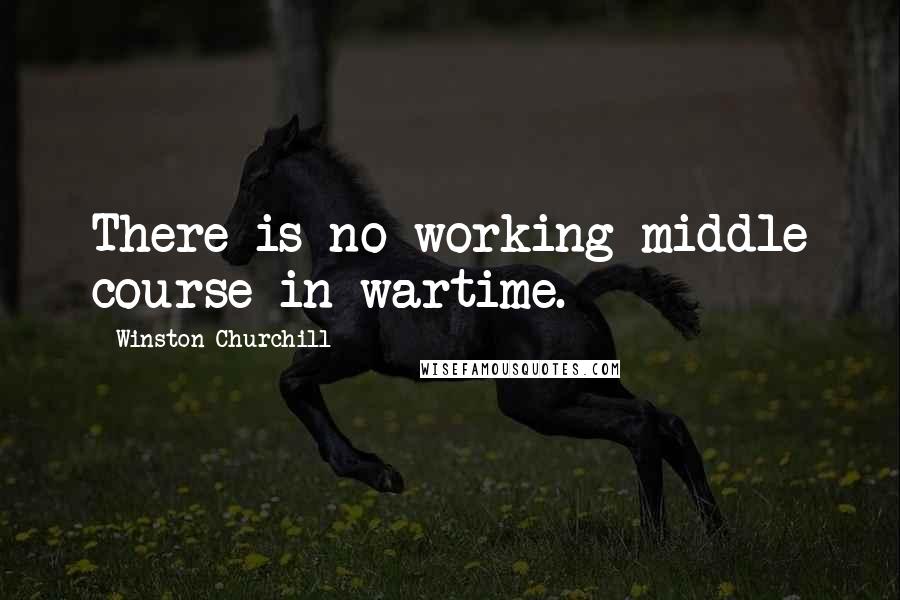 Winston Churchill quotes: There is no working middle course in wartime.
