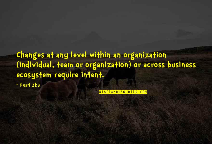 Winston Smith Quotes By Pearl Zhu: Changes at any level within an organization (individual,