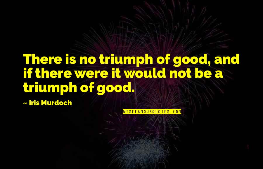 Winter Style Quotes By Iris Murdoch: There is no triumph of good, and if
