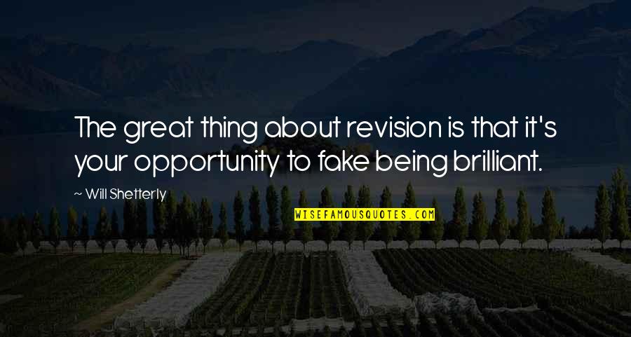 Wintermyer York Quotes By Will Shetterly: The great thing about revision is that it's Wintermyer York Quotes By Will Shetterly: The great thing about revision is that it's