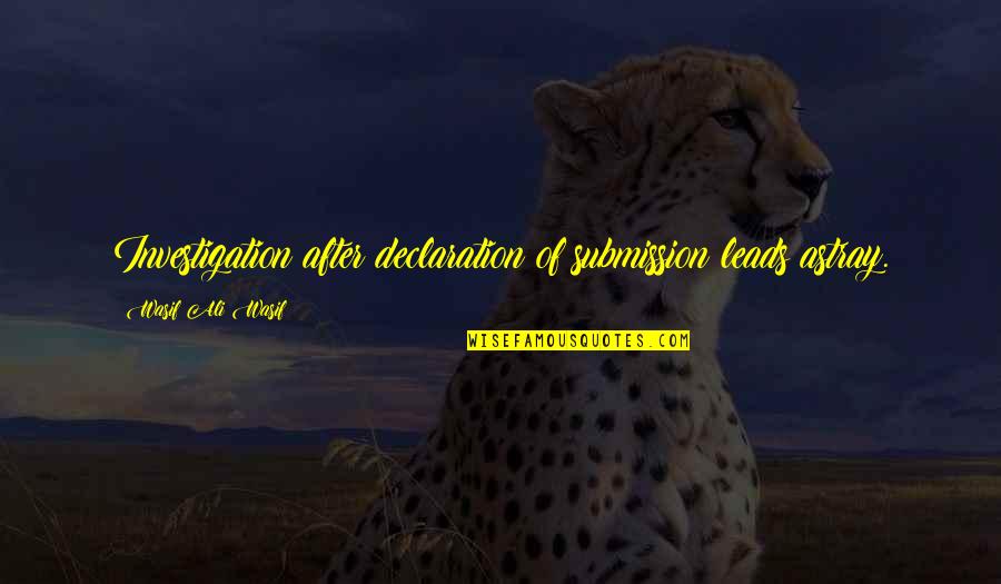 Wireman Electric Quotes By Wasif Ali Wasif: Investigation after declaration of submission leads astray. Wireman Electric Quotes By Wasif Ali Wasif: Investigation after declaration of submission leads astray.