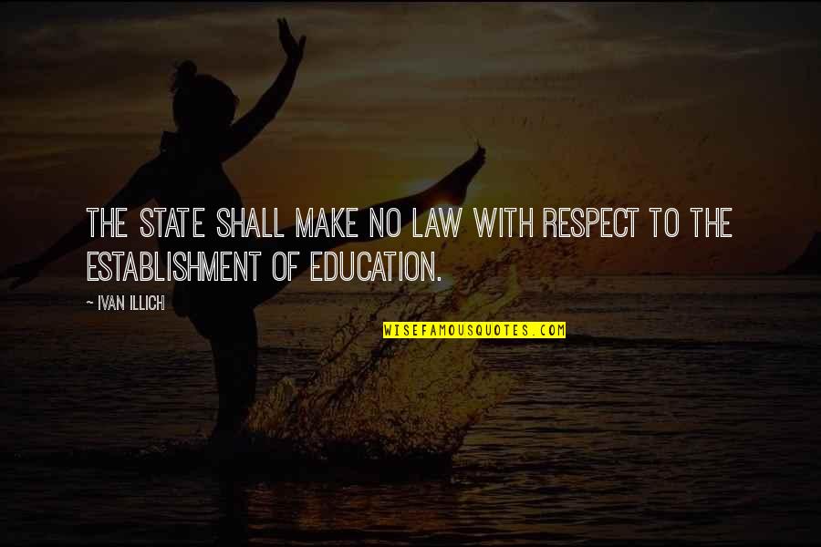 Wisconsin Dells Quotes By Ivan Illich: The State shall make no law with respect