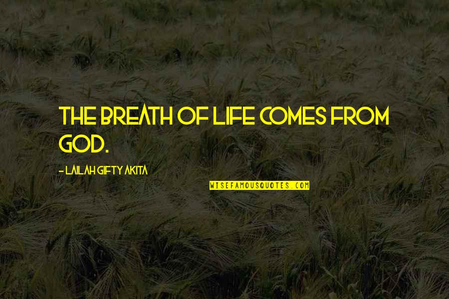 Wisdom Comes From God Quotes By Lailah Gifty Akita: The breath of life comes from God. Wisdom Comes From God Quotes By Lailah Gifty Akita: The breath of life comes from God.