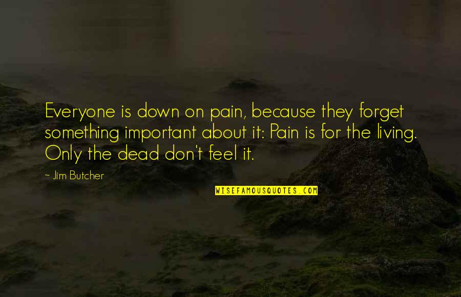 Wisdom It Quotes By Jim Butcher: Everyone is down on pain, because they forget Wisdom It Quotes By Jim Butcher: Everyone is down on pain, because they forget