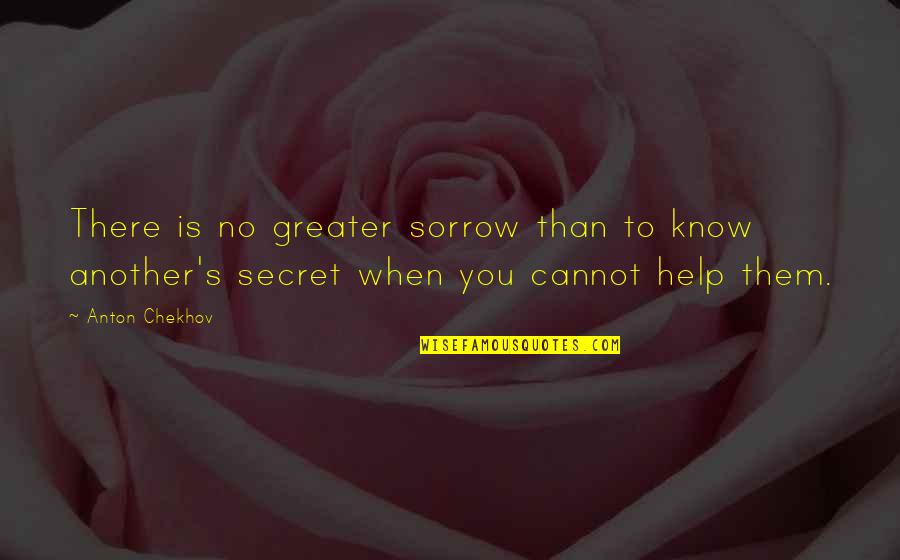 Wisdomwell Quotes By Anton Chekhov: There is no greater sorrow than to know