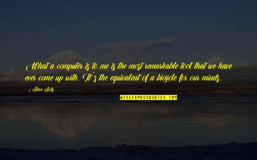 Wisehammer Quotes By Steve Jobs: What a computer is to me is the Wisehammer Quotes By Steve Jobs: What a computer is to me is the
