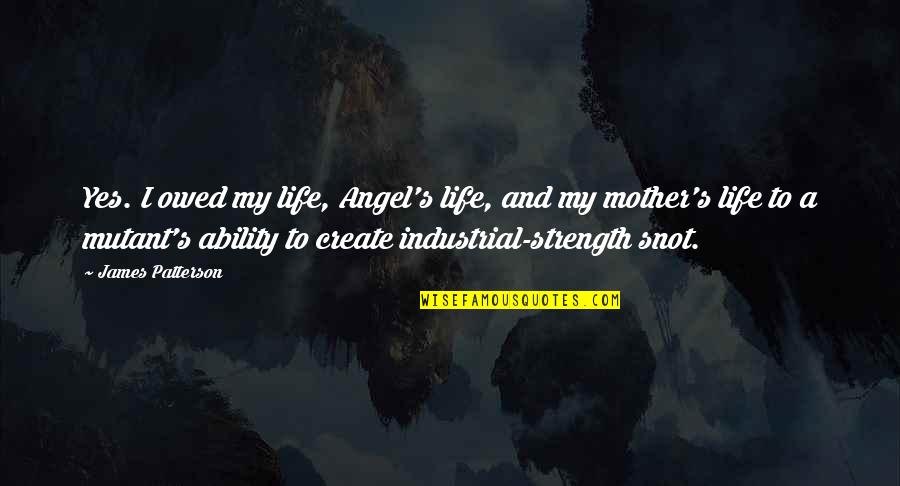 Wish Creation Quotes By James Patterson: Yes. I owed my life, Angel's life, and Wish Creation Quotes By James Patterson: Yes. I owed my life, Angel's life, and