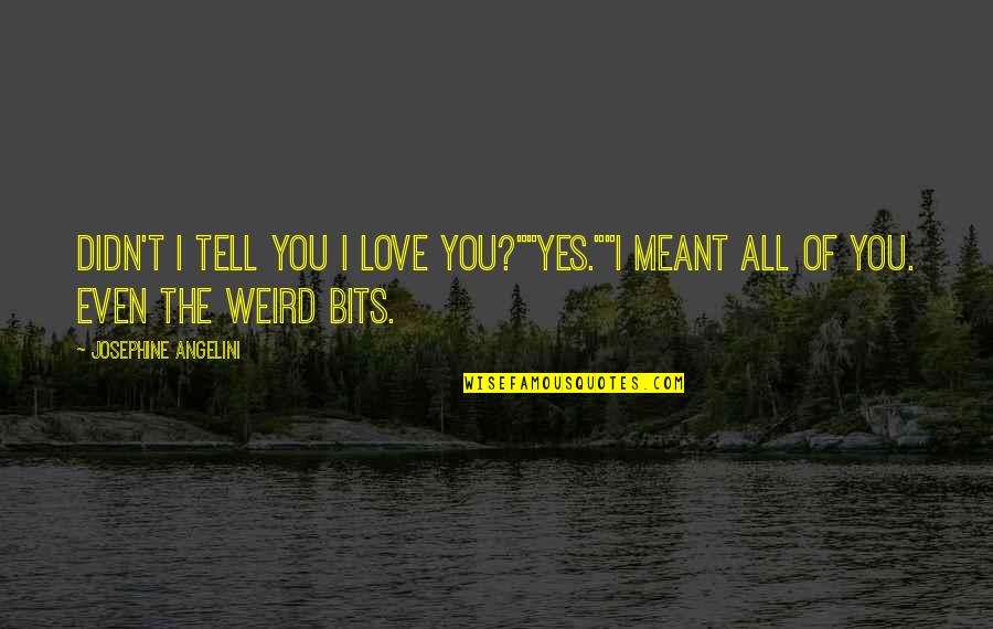 Wish I Could Hear Your Voice Quotes By Josephine Angelini: Didn't I tell you I love you?""Yes.""I meant Wish I Could Hear Your Voice Quotes By Josephine Angelini: Didn't I tell you I love you?""Yes.""I meant