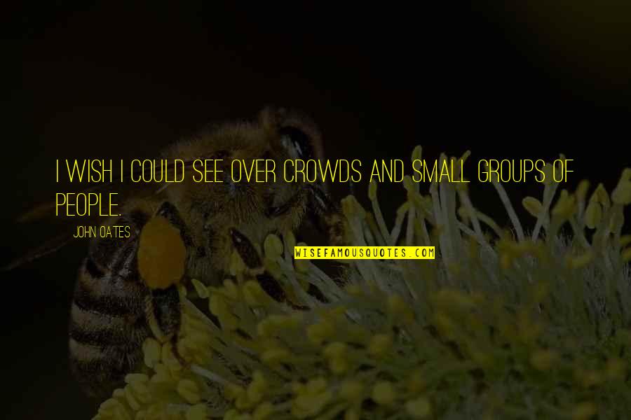 Wish I Could See You Quotes By John Oates: I wish I could see over crowds and