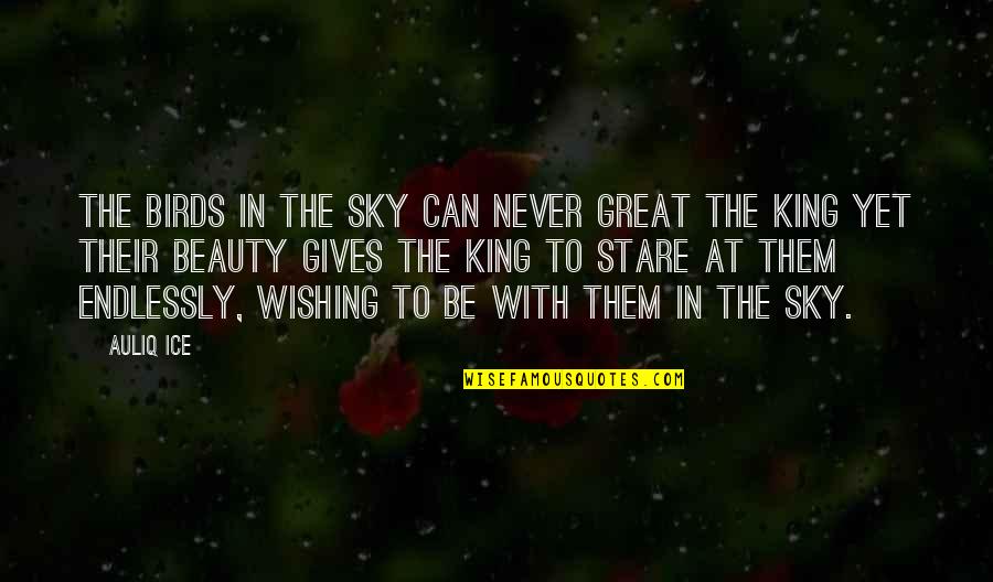 Wishes Quotes And Quotes By Auliq Ice: The birds in the sky can never great