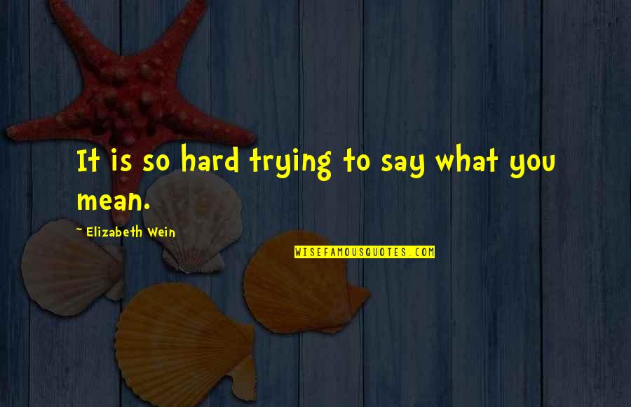 Wishing You Get Well Quotes By Elizabeth Wein: It is so hard trying to say what