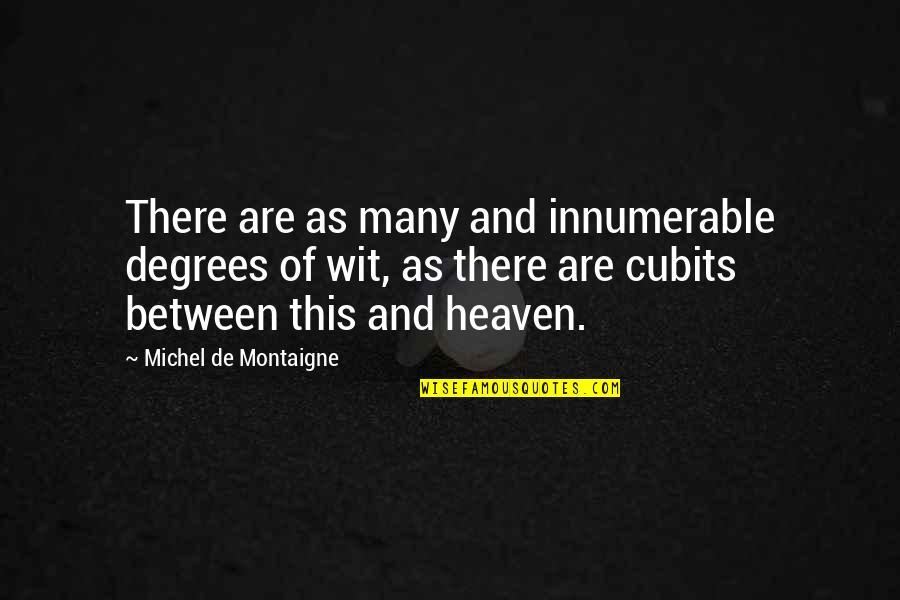 Wistaria Quotes By Michel De Montaigne: There are as many and innumerable degrees of