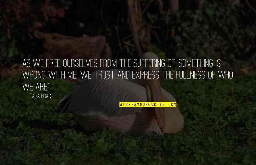 With Trust Quotes By Tara Brach: As we free ourselves from the suffering of