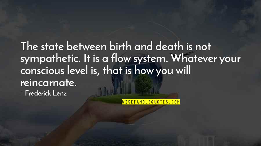Withness Quotes By Frederick Lenz: The state between birth and death is not