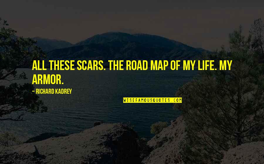 Without A Map Quotes By Richard Kadrey: All these scars. The road map of my