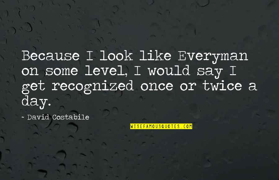 Wittan Irish Pagan Quotes By David Costabile: Because I look like Everyman on some level,