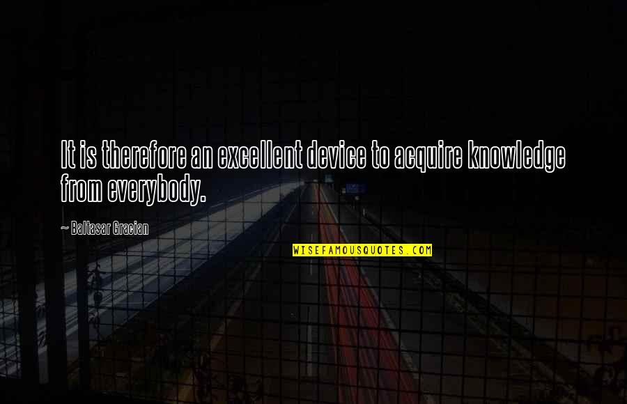Witteman Rost Quotes By Baltasar Gracian: It is therefore an excellent device to acquire Witteman Rost Quotes By Baltasar Gracian: It is therefore an excellent device to acquire