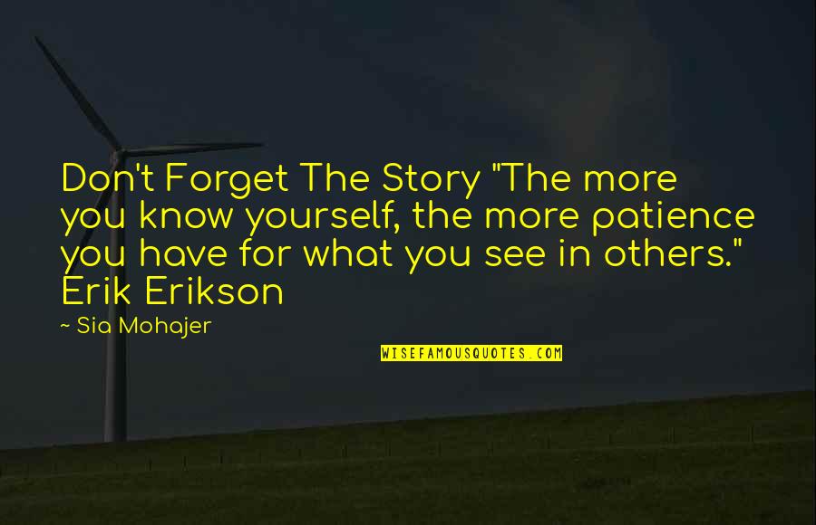 Wittig Reaction Quotes By Sia Mohajer: Don't Forget The Story "The more you know