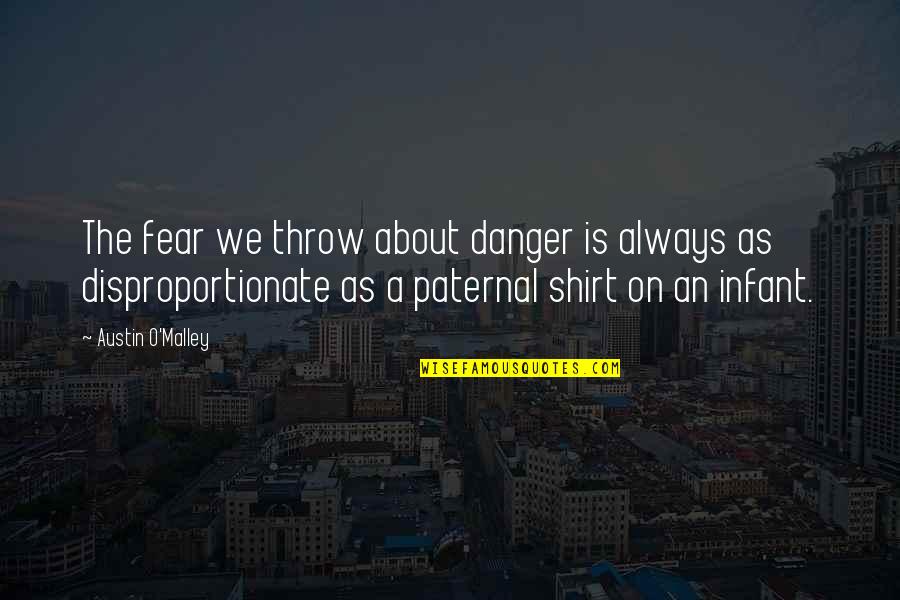 Wittrup Seafood Quotes By Austin O'Malley: The fear we throw about danger is always Wittrup Seafood Quotes By Austin O'Malley: The fear we throw about danger is always