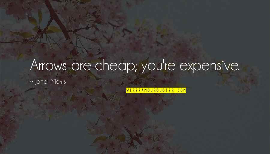 Wiving Quotes By Janet Morris: Arrows are cheap; you're expensive.