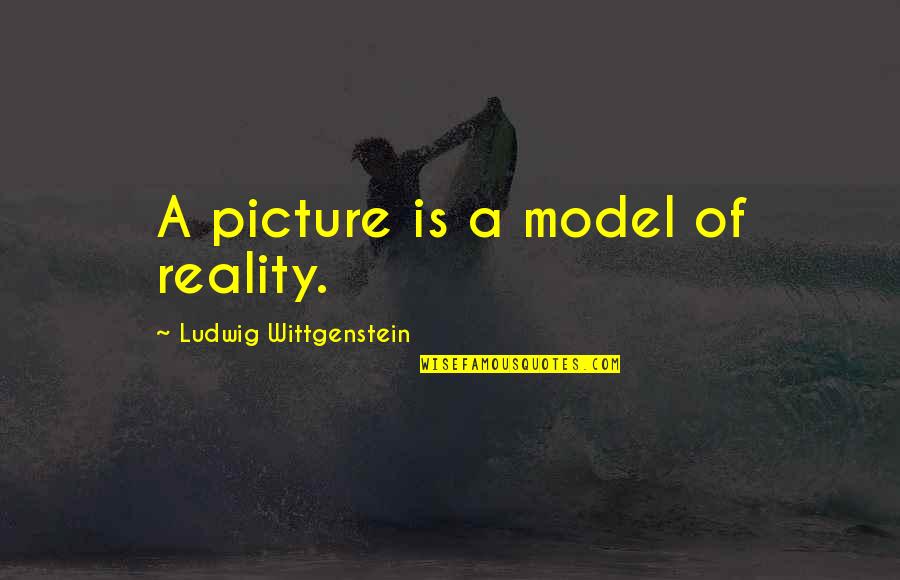 Wizards 1977 Movie Quotes By Ludwig Wittgenstein: A picture is a model of reality.