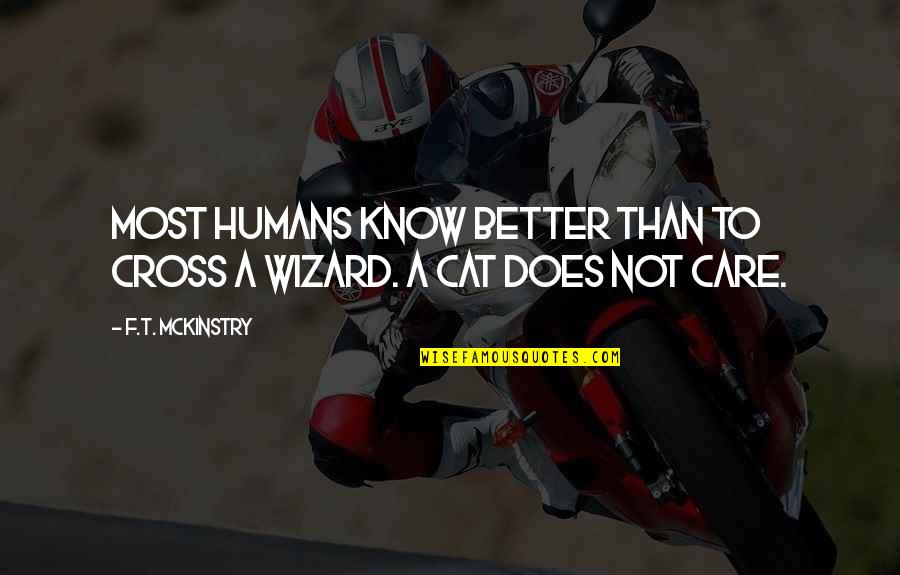 Wizards Quotes By F.T. McKinstry: Most humans know better than to cross a