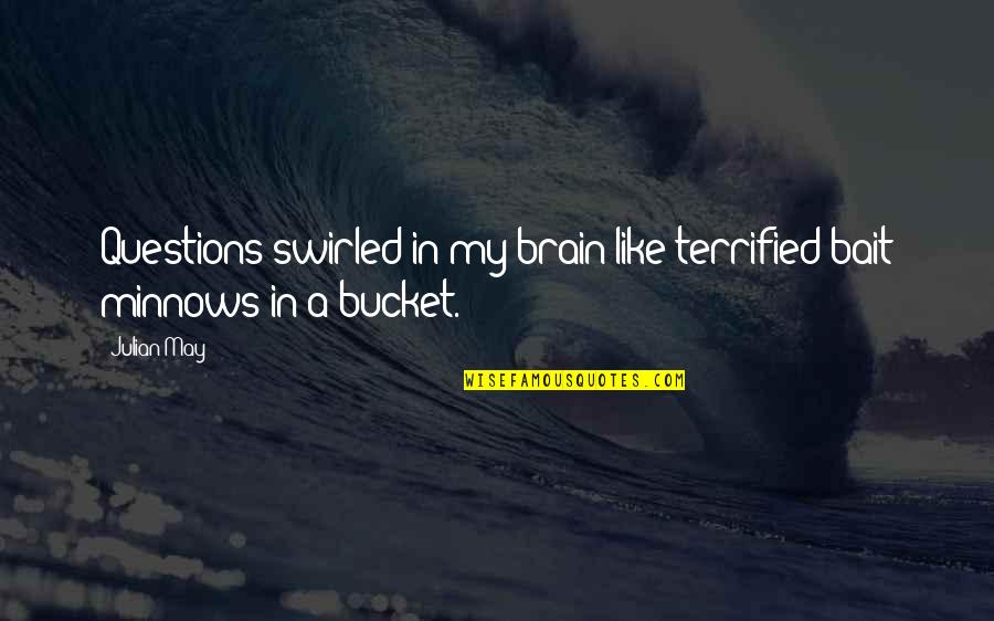 Wohnout Koncerty Quotes By Julian May: Questions swirled in my brain like terrified bait