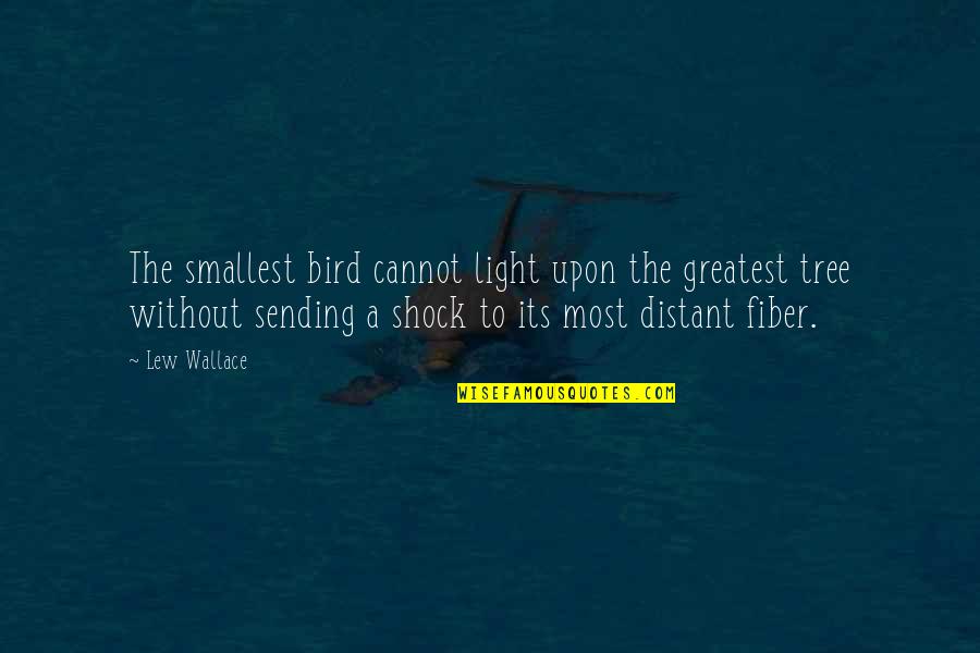 Wolf Totem Quotes By Lew Wallace: The smallest bird cannot light upon the greatest