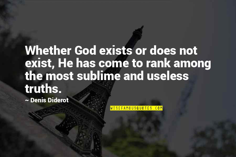 Wolfdom Quotes By Denis Diderot: Whether God exists or does not exist, He
