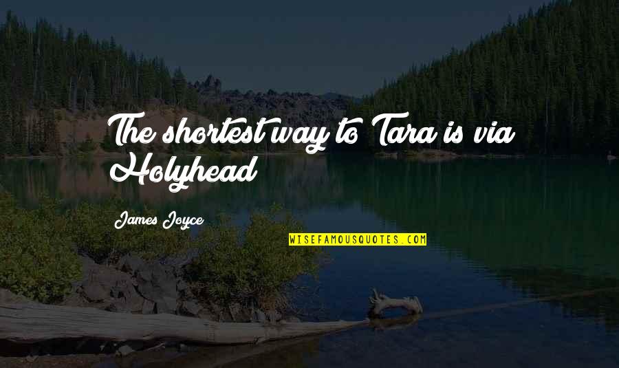 Wolfskill Riverside Quotes By James Joyce: The shortest way to Tara is via Holyhead