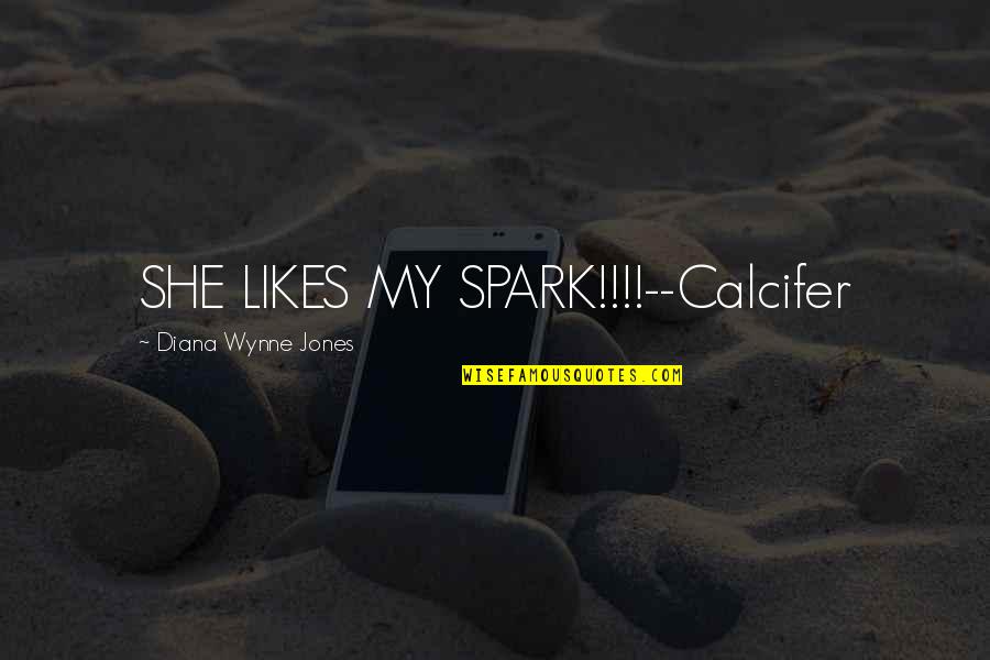 Wolfson Dac Quotes By Diana Wynne Jones: SHE LIKES MY SPARK!!!!--Calcifer Wolfson Dac Quotes By Diana Wynne Jones: SHE LIKES MY SPARK!!!!--Calcifer