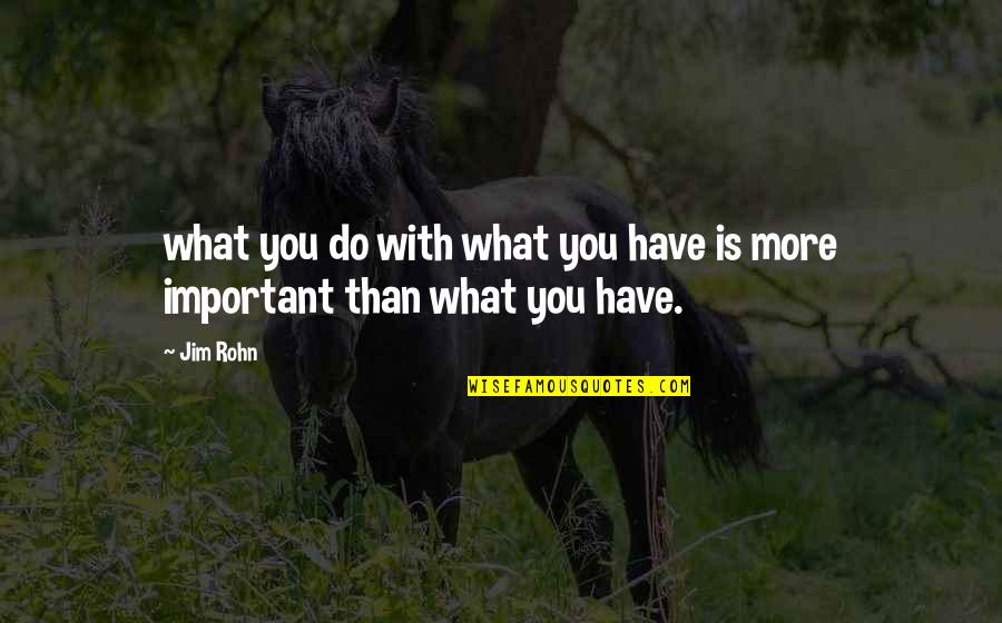Wollongong Australia Quotes By Jim Rohn: what you do with what you have is