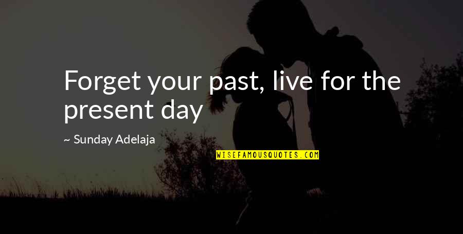 Wolthuis Machines Quotes By Sunday Adelaja: Forget your past, live for the present day