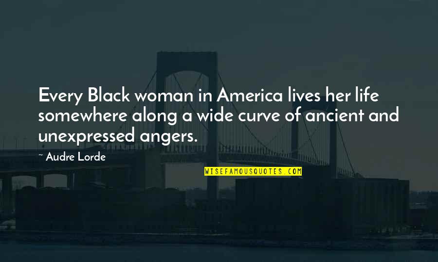 Woman Without Curves Quotes By Audre Lorde: Every Black woman in America lives her life