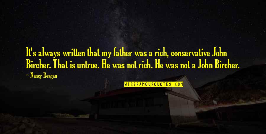 Women Not Getting Paid Quotes By Nancy Reagan: It's always written that my father was a Women Not Getting Paid Quotes By Nancy Reagan: It's always written that my father was a
