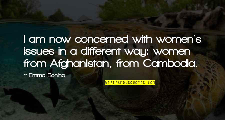 Women S Issues Quotes By Emma Bonino: I am now concerned with women's issues in Women S Issues Quotes By Emma Bonino: I am now concerned with women's issues in