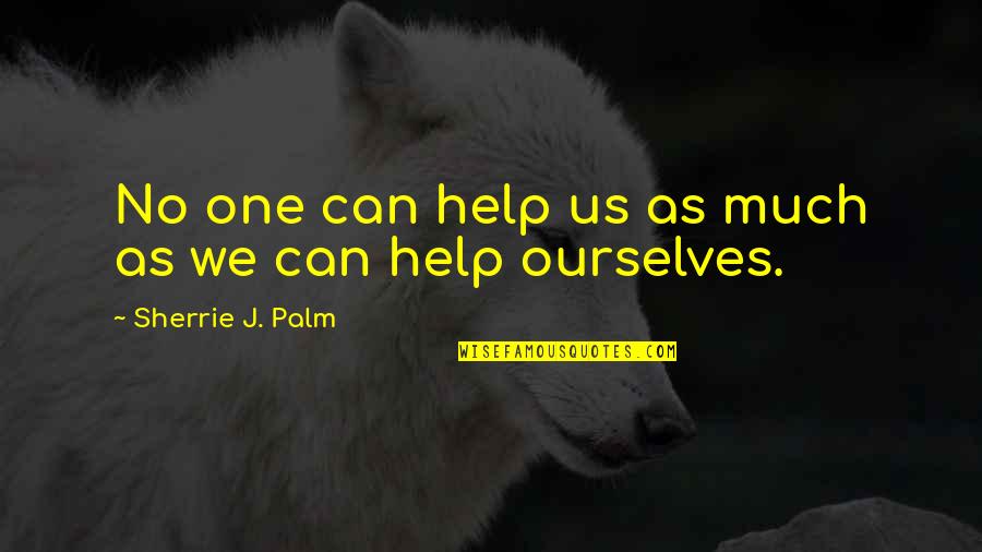 Women's Health Inspirational Quotes By Sherrie J. Palm: No one can help us as much as