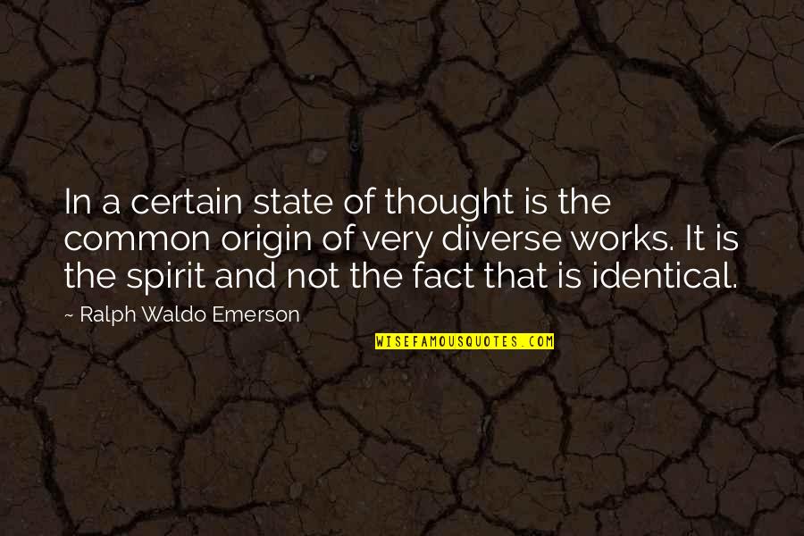 Womens Right To Vote Us Quotes By Ralph Waldo Emerson: In a certain state of thought is the