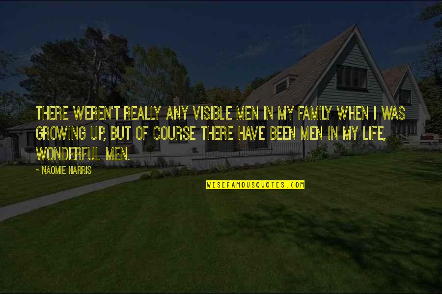 Wonderful Men Quotes By Naomie Harris: There weren't really any visible men in my Wonderful Men Quotes By Naomie Harris: There weren't really any visible men in my