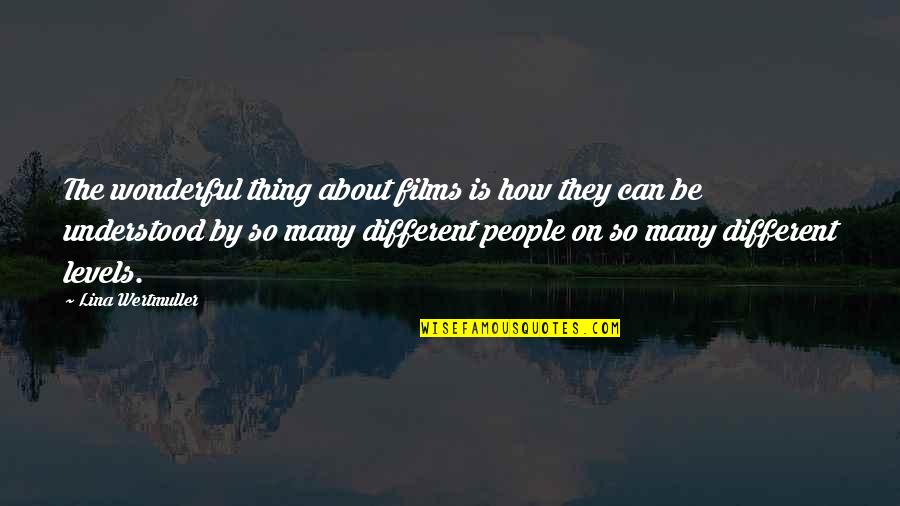 Wonderful People Quotes By Lina Wertmuller: The wonderful thing about films is how they