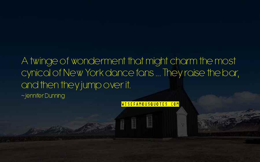 Wonderment Quotes By Jennifer Dunning: A twinge of wonderment that might charm the